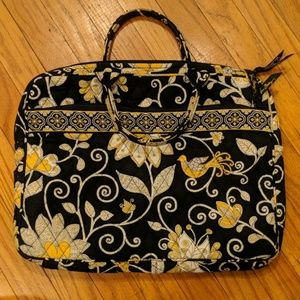 Vera Bradley RETIRED Yellowbird Laptop Case